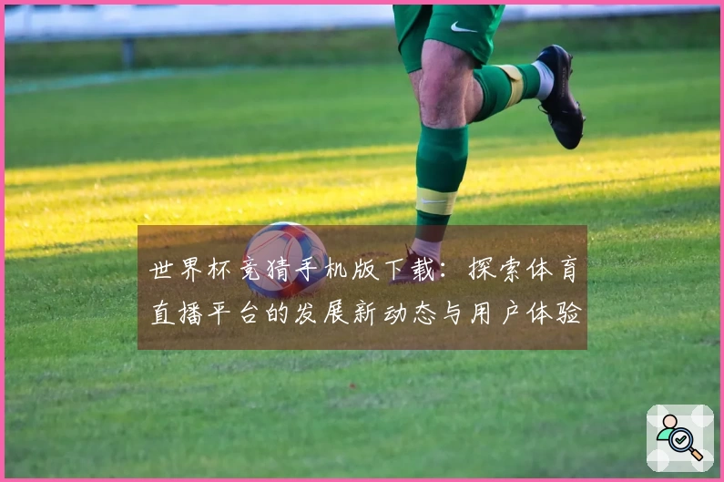 世界杯竞猜手机版下载：探索体育直播平台的发展新动态与用户体验改善